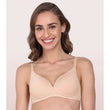 Women's Cotton Non-Wired &amp; Medium Coverage T-Shirt Bra (Skin)