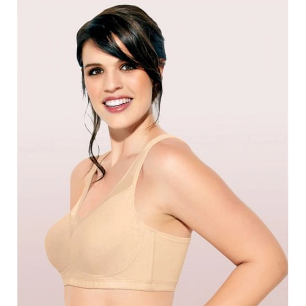 Women's Cotton Full Support Bra (PaleSkin)