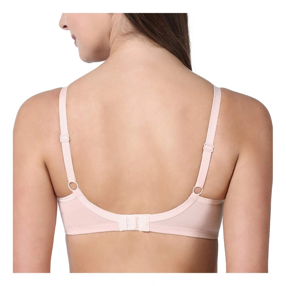 Women's Cotton Everyday Non Padded And Wirefree Bra (Pearl)
