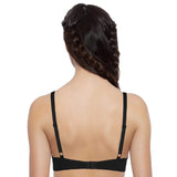 Women's Cotton Non-Wired &amp; Medium Coverage T-Shirt Bra (Black)