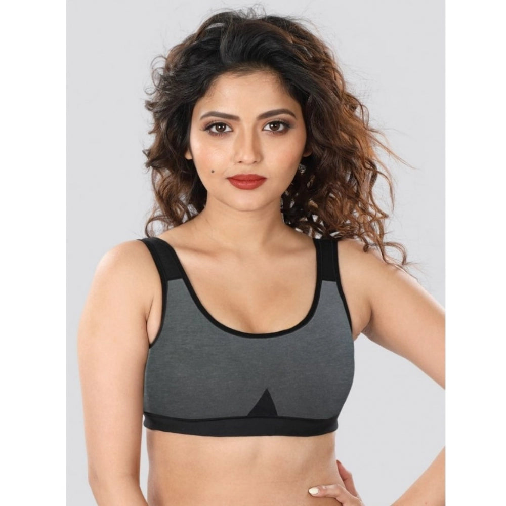 Women's 4D Stretch Sports Bra (Dark-Grey)