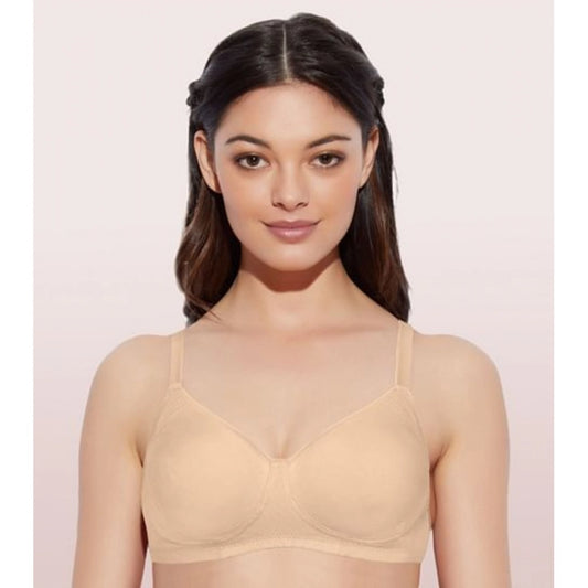 Women's Cotton Everyday Non Padded And Wirefree Bra (Skin)