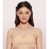 Women's Cotton Everyday Non Padded And Wirefree Bra (Skin)