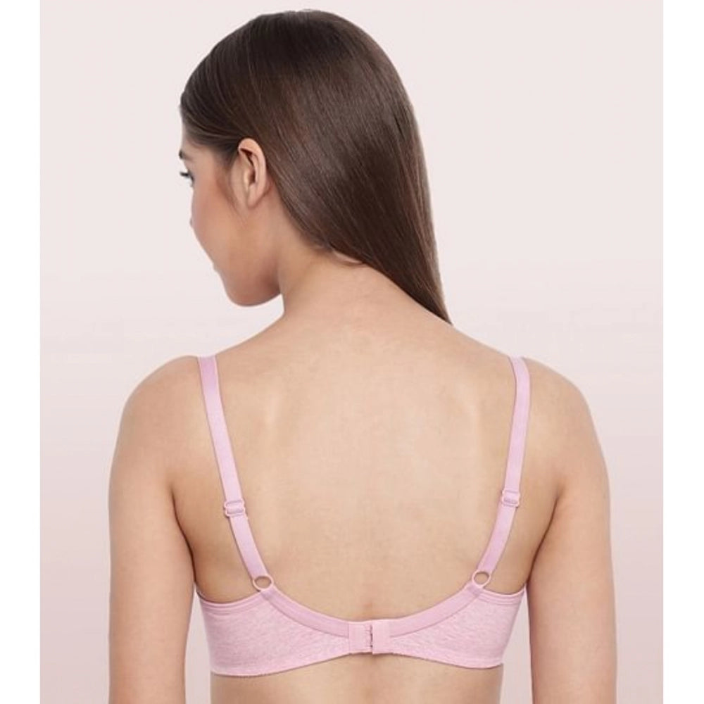 Women's Cotton Everyday Non Padded And Wirefree Bra (OrchdMelange)