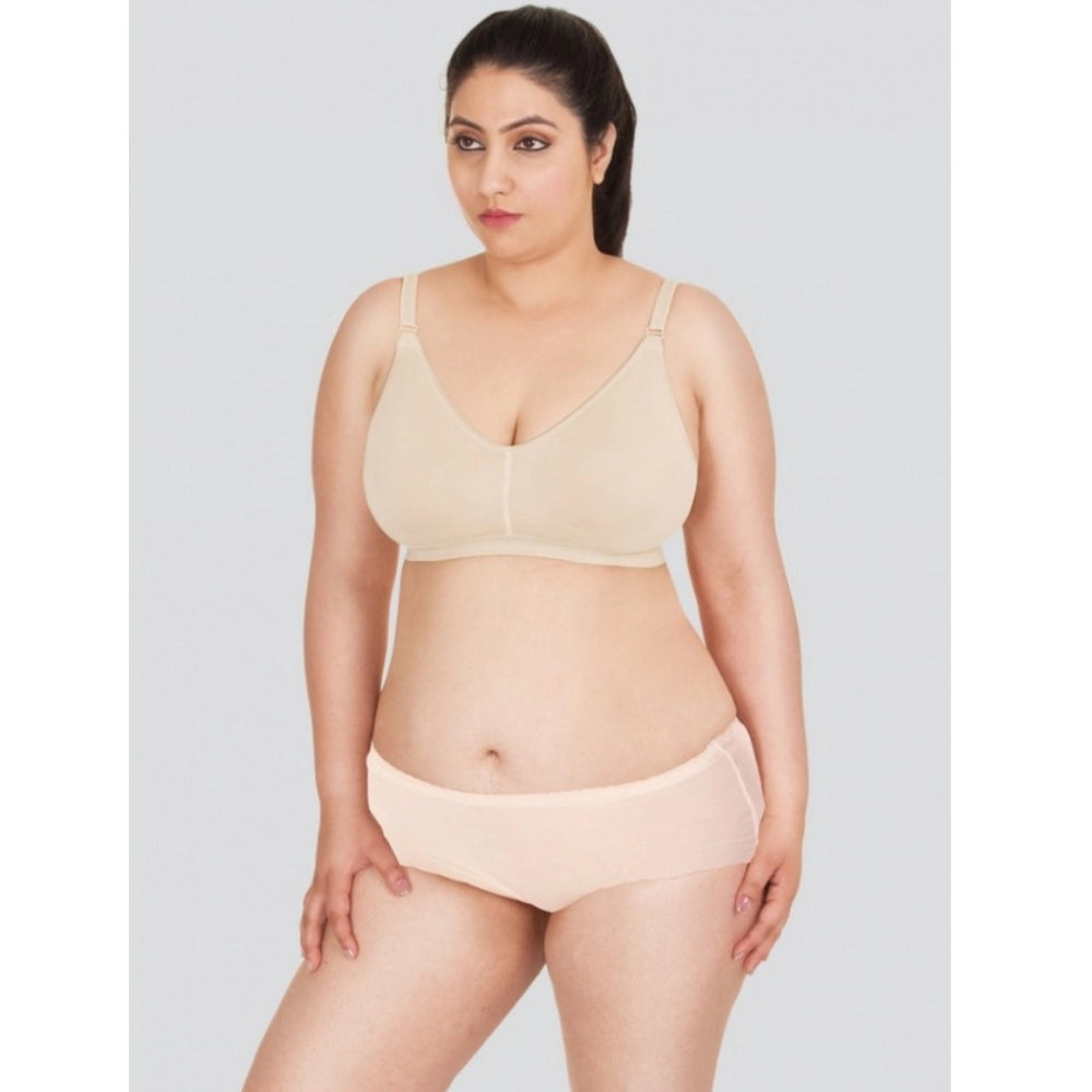 Plus Women's 4D Stretch Support Bra (Cream)