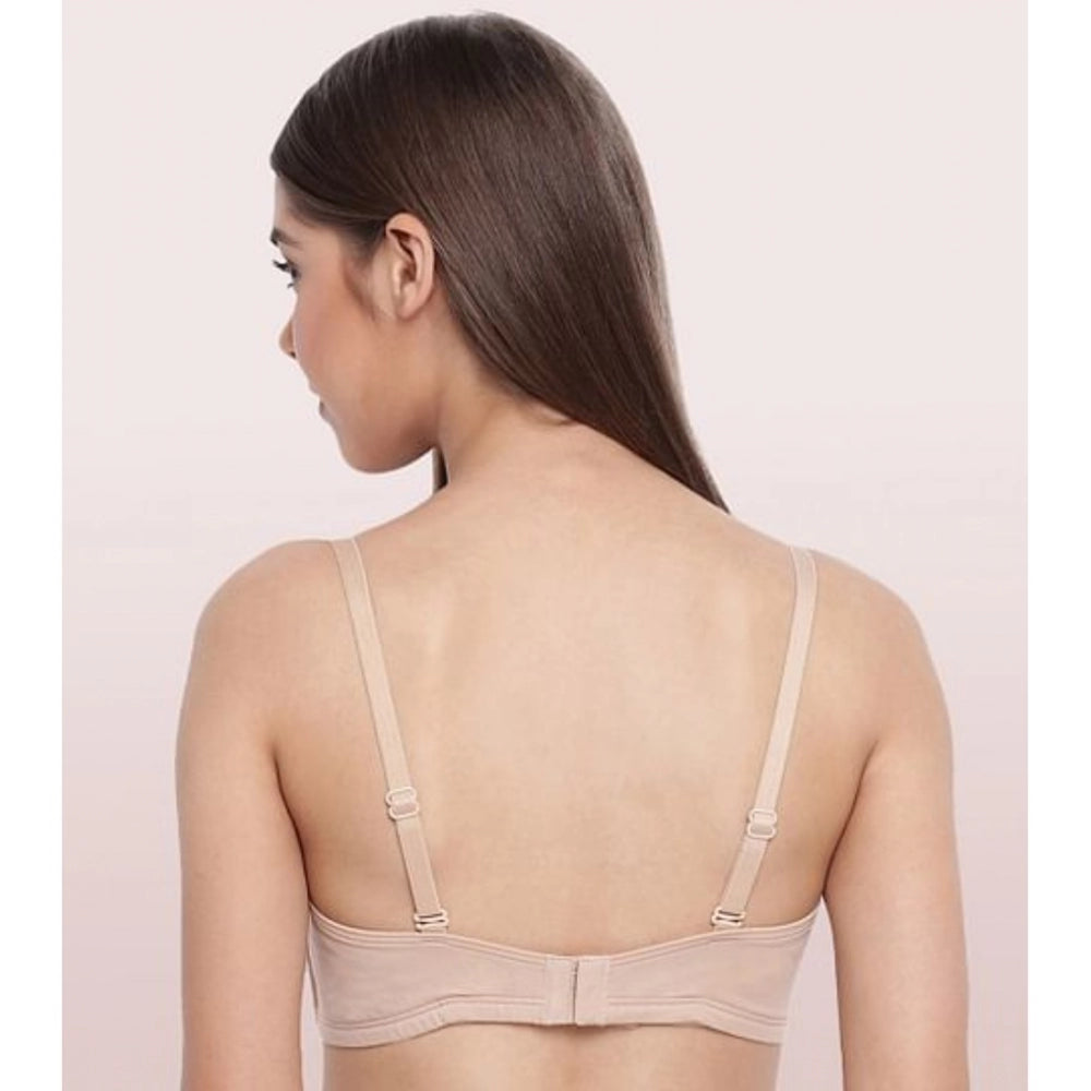 Women's Cotton Strapless Bra (Skin)