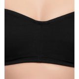 Women's Cotton Strapless Bra (Black)