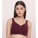 Women's Cotton Full Support Bra (GrapeWine)