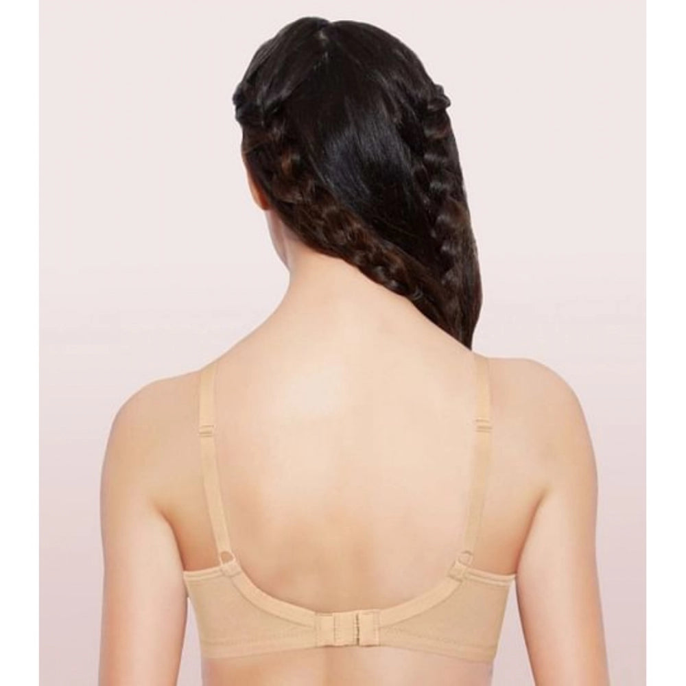 Women's Cotton Everyday Non Padded And Wirefree Bra (Skin)
