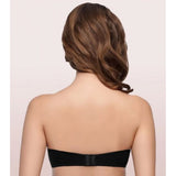Women's Cotton Strapless Bra (Black)
