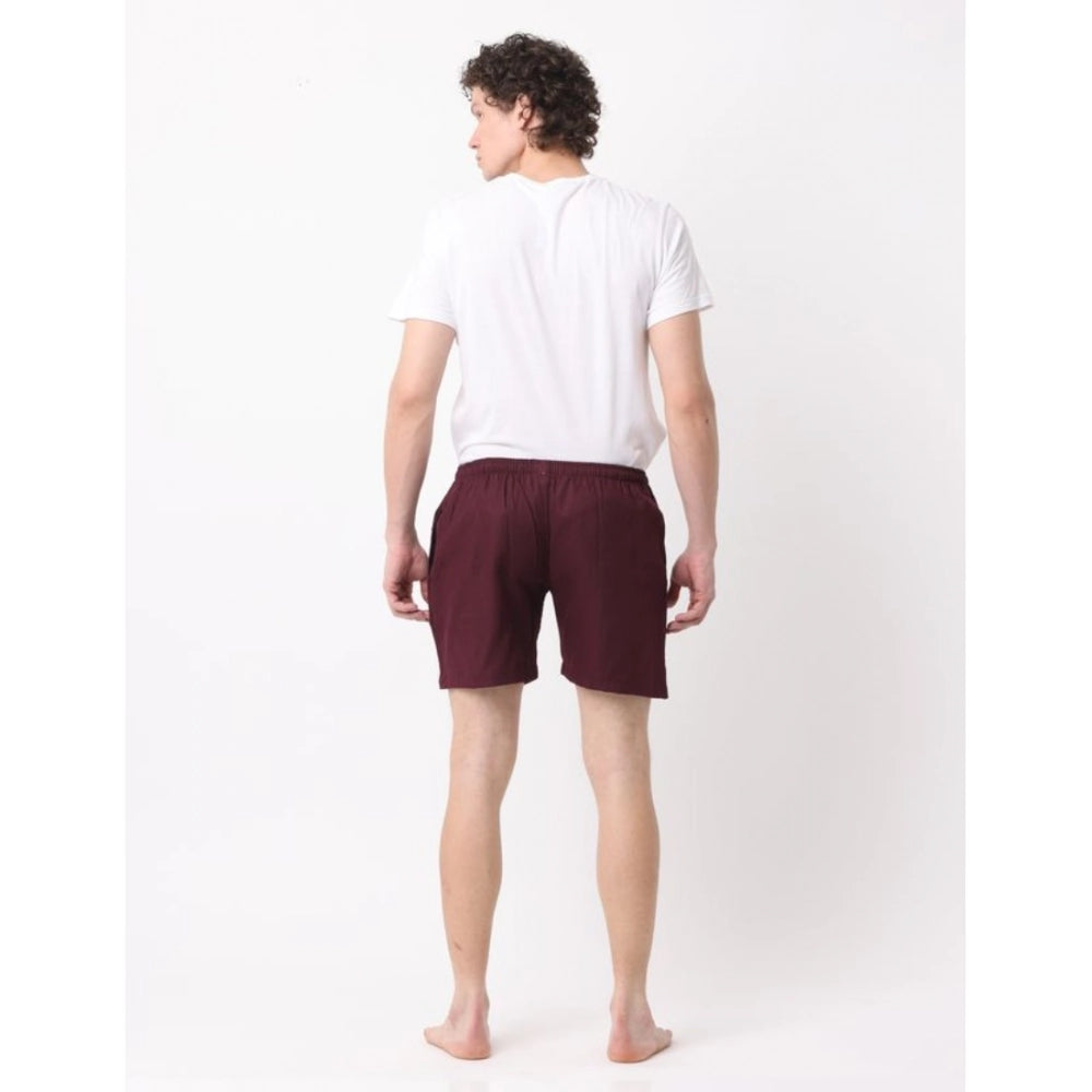 Pack_of_2 Men's Polycotton Solid Boxer Shorts (Multicolor)