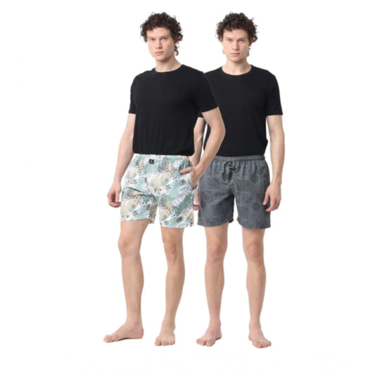 Pack_of_2 Men's Polycotton Printed Boxer Shorts (Multicolor)