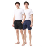 Pack_of_2 Men's Polycotton Solid Boxer Shorts (Multicolor)