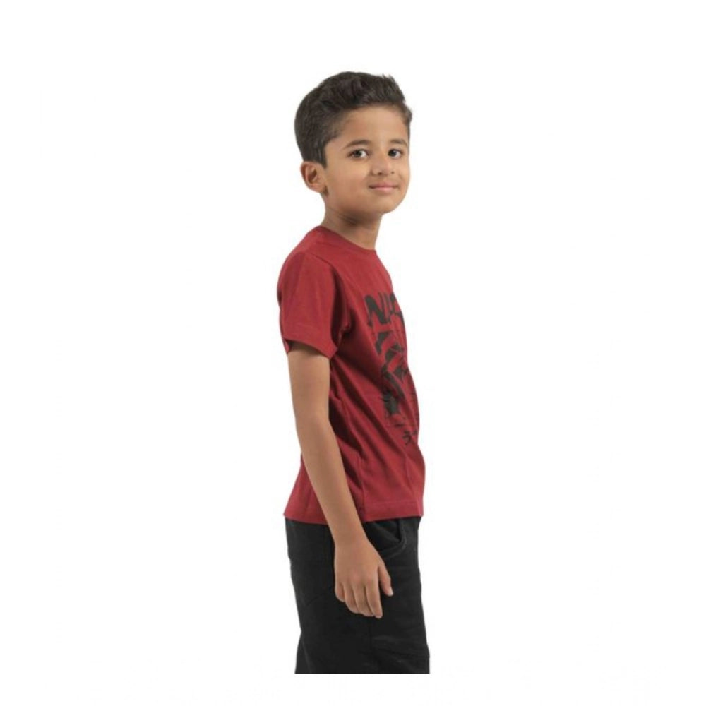 Pack of 3 Boy's Cotton Printed Short Sleeve T-Shirt's (Multicolor)