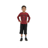 Pack of 3 Boy's Cotton Printed Full Sleeve T-Shirt's (Multicolor)