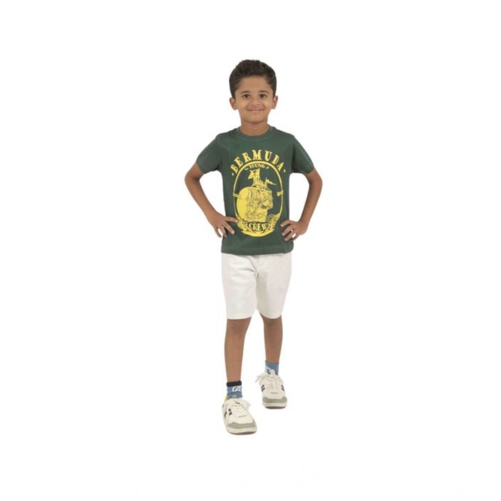 Pack of 2 Boy's Cotton Printed Short Sleeve T-Shirt's (Multicolor)