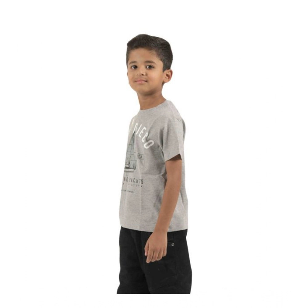 Pack of 2 Boy's Cotton Printed Short Sleeve T-Shirt's (Multicolor)