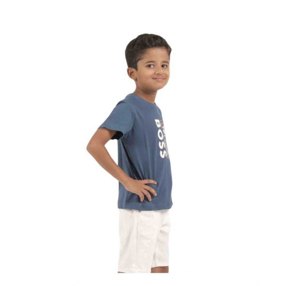 Pack of 2 Boy's Cotton Printed Short Sleeve T-Shirt's (Multicolor)