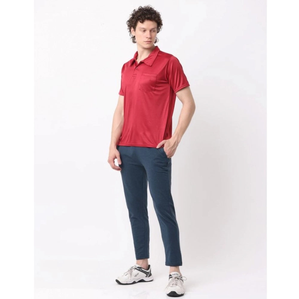 Pack of 2 Men's Casual Cotton Blend Solid Short Sleeve Tshirts (Multicolor)