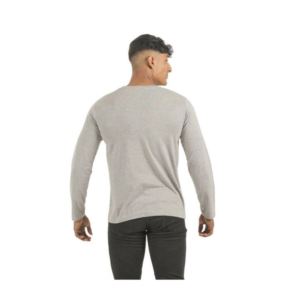 Pack of 2 Men's Casual Cotton Solid Full Sleeve Tshirts (Multicolor)