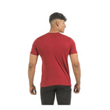 Pack of 2 Men's Casual Cotton Printed Short Sleeve Tshirts (Multicolor)