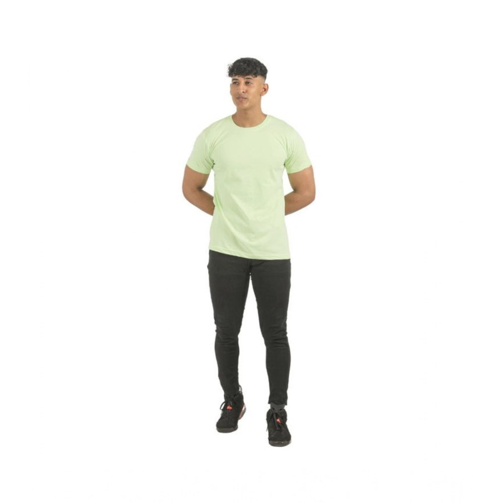Pack of 2 Men's Casual Cotton Solid Short Sleeve Tshirts (Multicolor)
