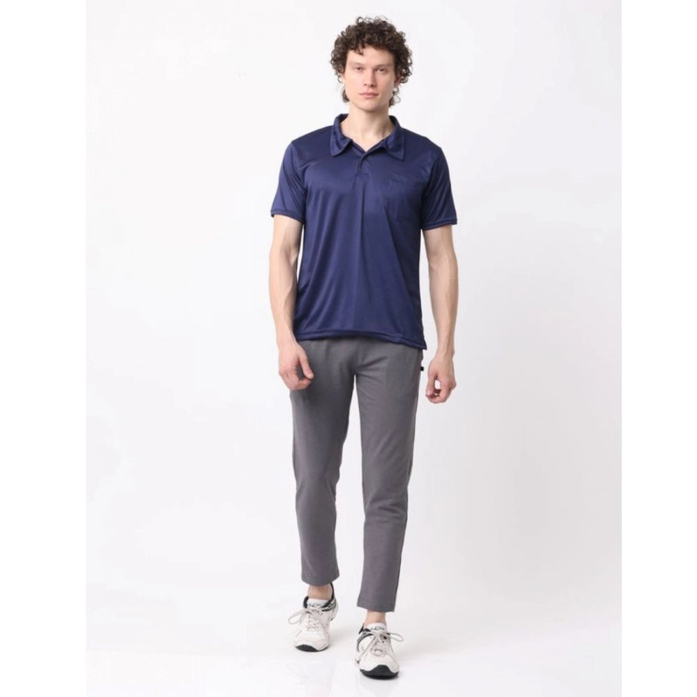 Pack of 2 Men's Casual Cotton Blend Solid Short Sleeve Tshirts (Multicolor)