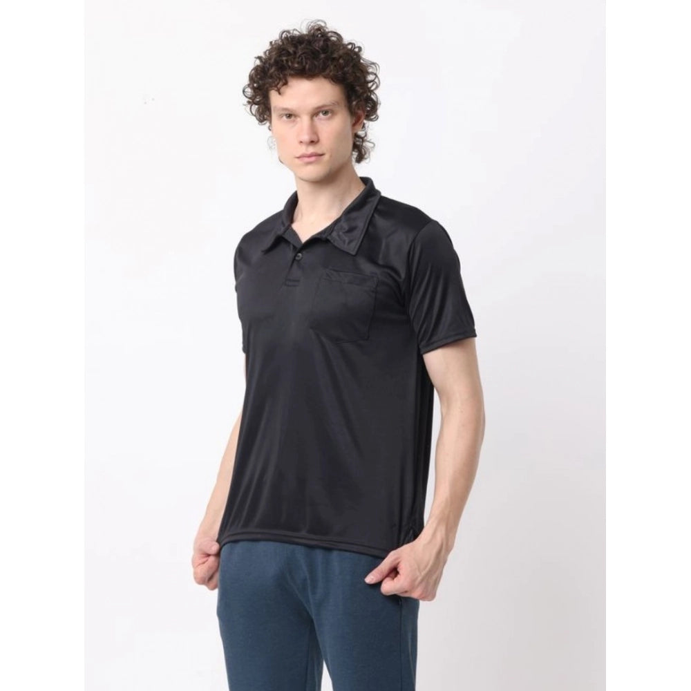 Pack of 2 Men's Casual Cotton Blend Solid Short Sleeve Tshirts (Multicolor)