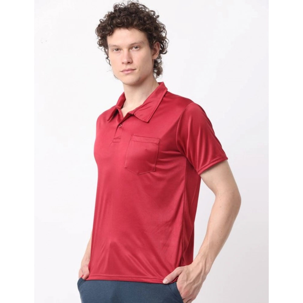 Pack of 2 Men's Casual Cotton Blend Solid Short Sleeve Tshirts (Multicolor)