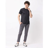 Pack of 2 Men's Casual Polyester Blend Solid Short Sleeve Tshirts (Multicolor)
