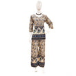 Women's Cotton Jaipuri Printed 3-4th Sleeve Co ord Set (Multicolor)