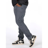 Men's Cotton Blended Solid Plus Size Jeans (Grey)
