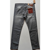 Generic Men's Cotton Blended Solid Tapered Jeans (Grey)