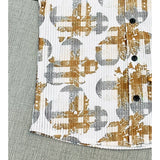 Boy's Cotton Blend Printed Short Sleeve Shirt (MultiColor)