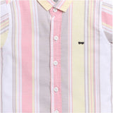 Boy's Cotton Blend Printed Short Sleeve Shirt (MultiColor)