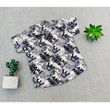 Boy's Cotton Blend Printed Short Sleeve Shirt (MultiColor)