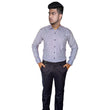 Generic Men's Cotton Lycra Full Sleeve Checked Casual Shirt (White)