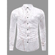 Men's Casual PollyCotton Textured Full Sleeve Collar Shirt (Brown)