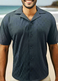 Nauticon Summer Dry Fit Matrix Printed Crew Neck T-Shirt for Men – Black