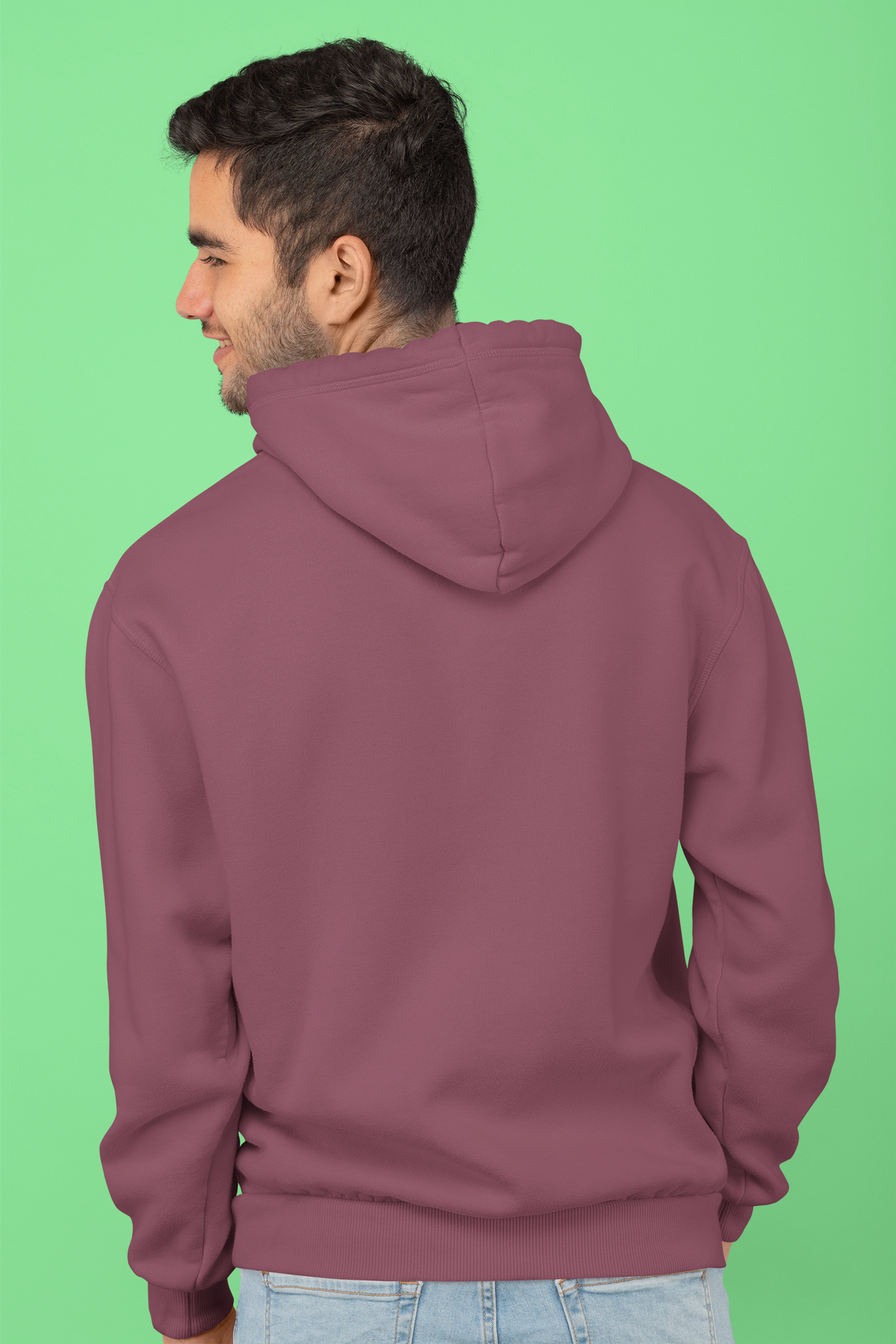 Maroon Color Hoodie – Bio-Washed Cotton