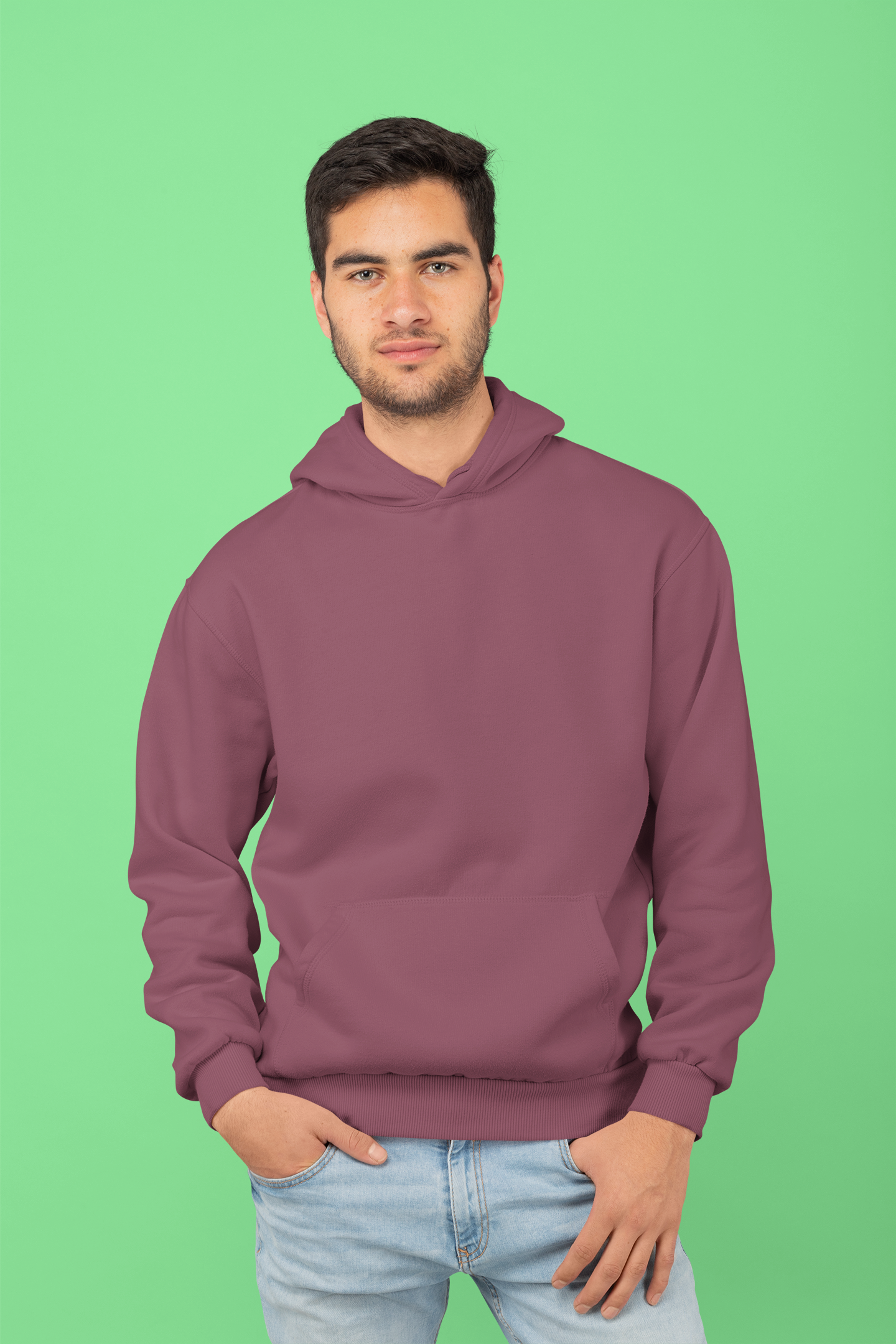 Maroon Color Hoodie – Bio-Washed Cotton