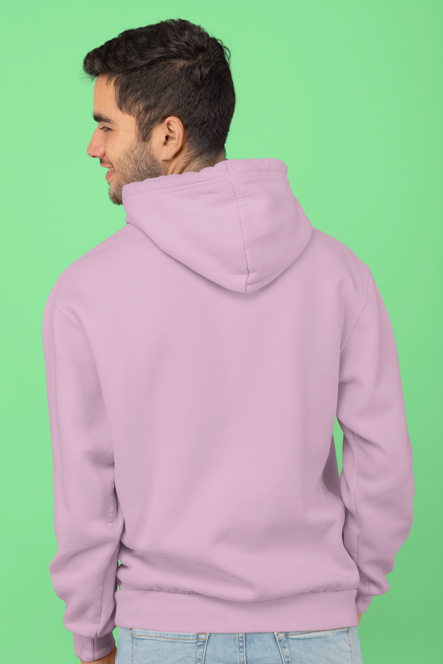 Baby Pink Soft-Tone Hoodie – Bio-Washed