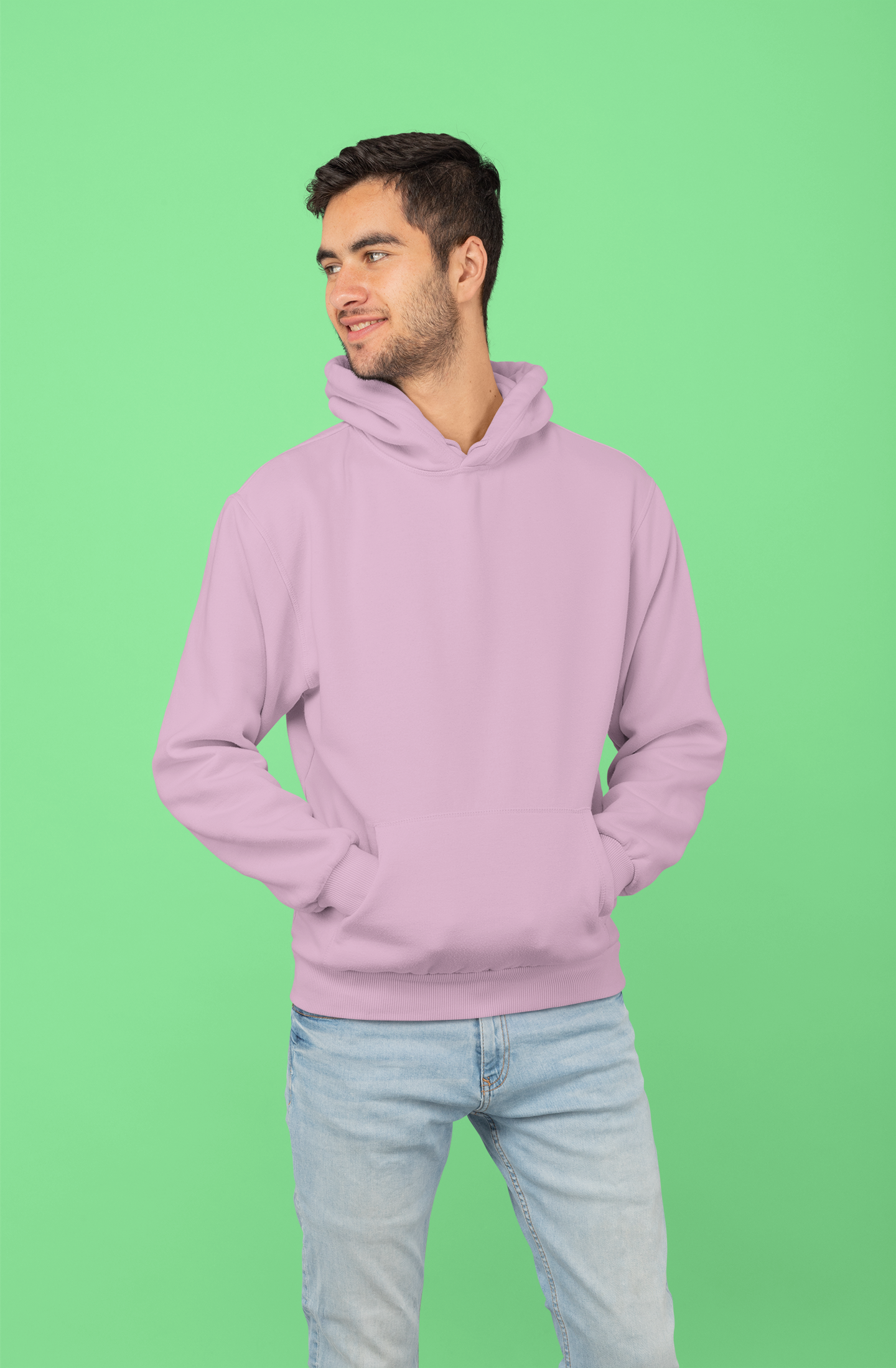 Baby Pink Soft-Tone Hoodie – Bio-Washed