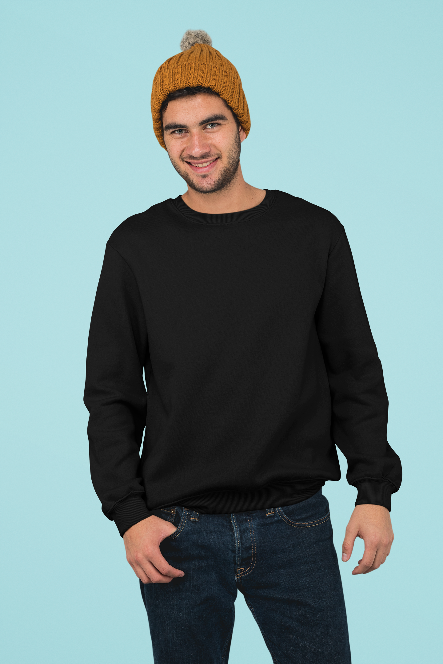 Black Color Cotton Sweatshirt RABBIT