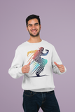 White Classic Sweatshirt – Premium Bio-Washed RACER