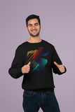 Black Color Cotton Sweatshirt RACER