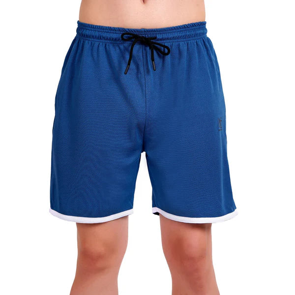 NAUTICON Men Round Neck t-Shirt and Shorts Co-Ord Set Blue