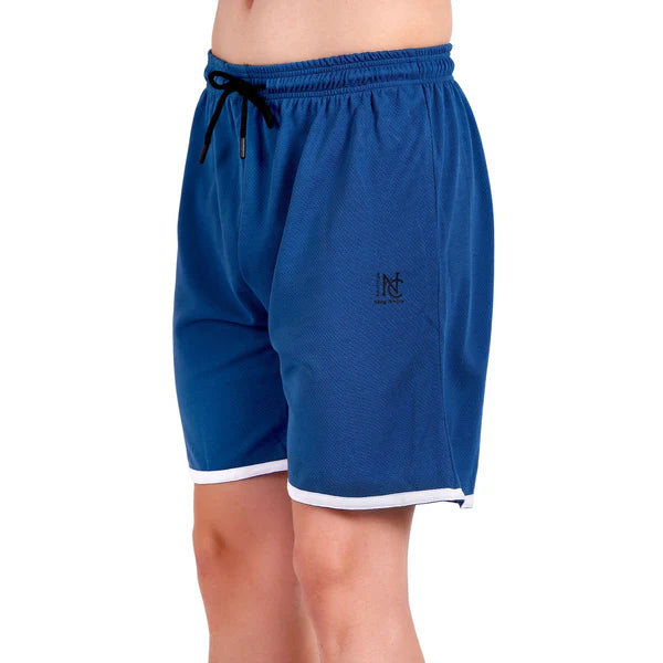 NAUTICON Men Round Neck t-Shirt and Shorts Co-Ord Set Blue