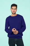 Navy Blue Essential Sweatshirt – Bio-Washed Cotton BEAST
