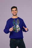 Navy Blue Essential Sweatshirt – Bio-Washed Cotton RABBIT